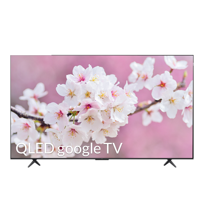 تلویزیون تی سی ال QLED UHD 4K هوشمند google TV مدل C655 سایز ۶۵ اینچ