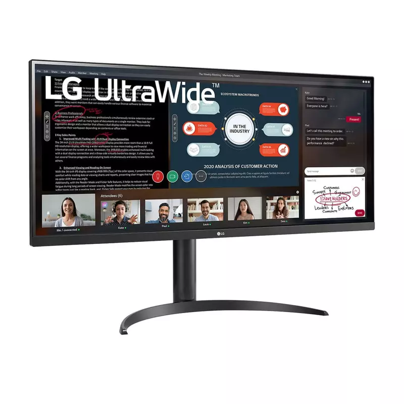 مانیتور مخصوص بازی ال جی سایز ۳۴ مدل 34WP550-B